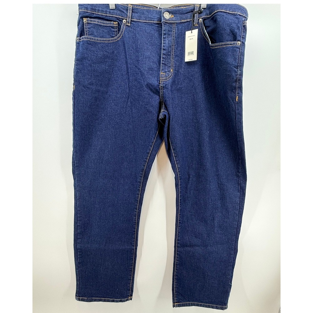American Rag Mens Comfort Stretch Straight Leg Dark Wash Jeans 38x30 New
